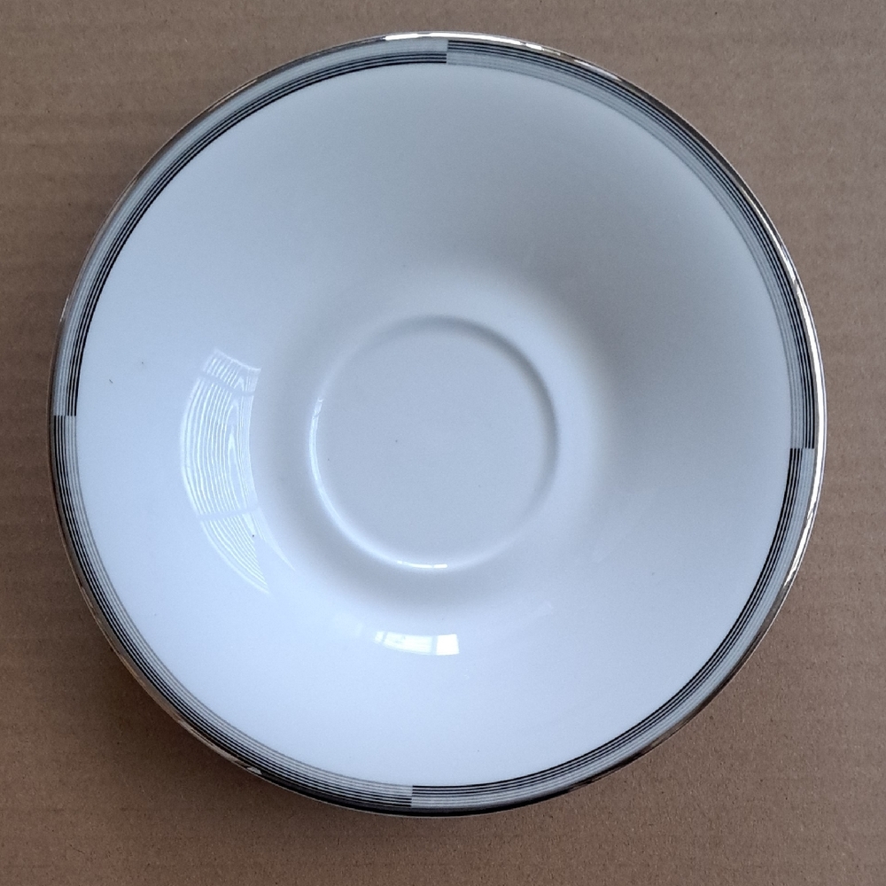 Connections Black Platinum by Mikasa Tea Saucer New Item